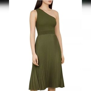 Ted Baker London | Dresses | Ted Baker Gabie Oneshoulder Draped Dressin A  Beautiful Olive Green Color | Poshmark